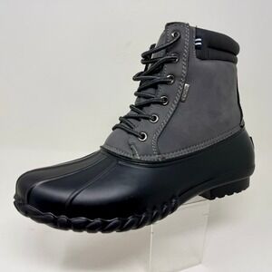 Nautica Nautica N-83 Manning Men's Duck Boot Size 10 Gray Black Winter Insulated